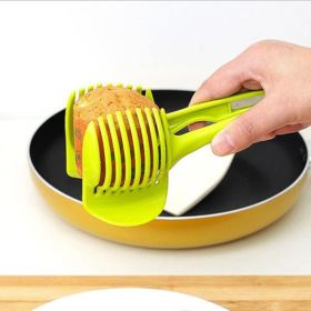 Food Slicer Handheld Lemon Slicer Tomato Slicer Egg Slicer Round Slice Food Clip Kitchen Splitter Fruit & Vegetable Tools