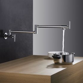 Wall Mounted Pot Filler in Polished Chrome